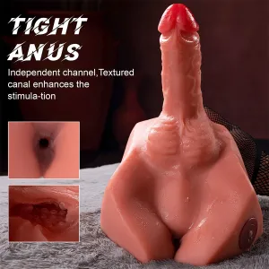 Michael Realistischer Dildo und Anusmasturbator mit Stossfunktion, 15 cm von Xise