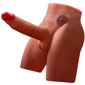 Jason Realistischer Dildo-Masturbator mit Stoss- und Vibrationsmöglichkeiten, 17 cm von Xise