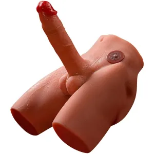 Jason Realistischer Dildo-Masturbator mit Stoss- und Vibrationsmöglichkeiten, 17 cm von Xise