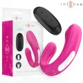 Janet Doppelter U-Förmiger Stimulator und Vibrator mit Fernbedienung Rosa von Intense Couples Toys