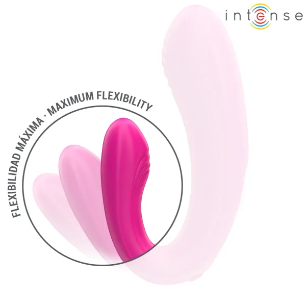Janet Doppelter U-Förmiger Stimulator und Vibrator mit Fernbedienung Rosa von Intense Couples Toys | Fesselliebe.de
