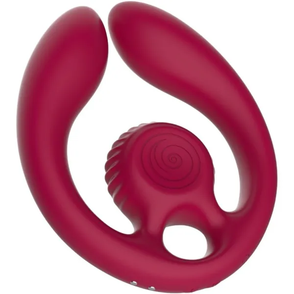 Gizi Duo Paarstimulator mit Fernbedienung Burgund von Snail Vibe | Fesselliebe.de