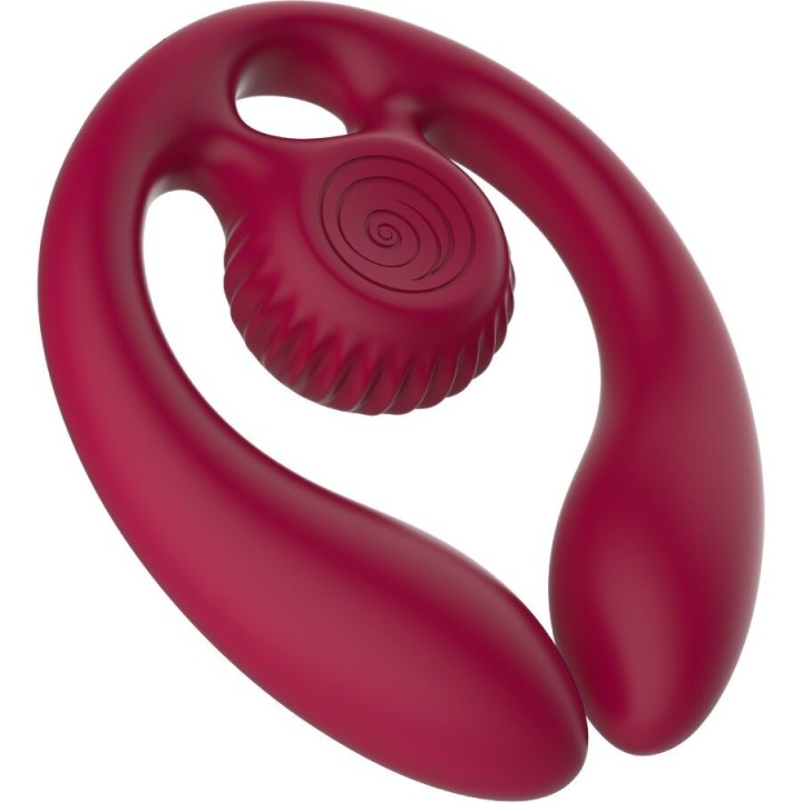 Gizi Duo Paarstimulator mit Fernbedienung Burgund von Snail Vibe | Fesselliebe.de