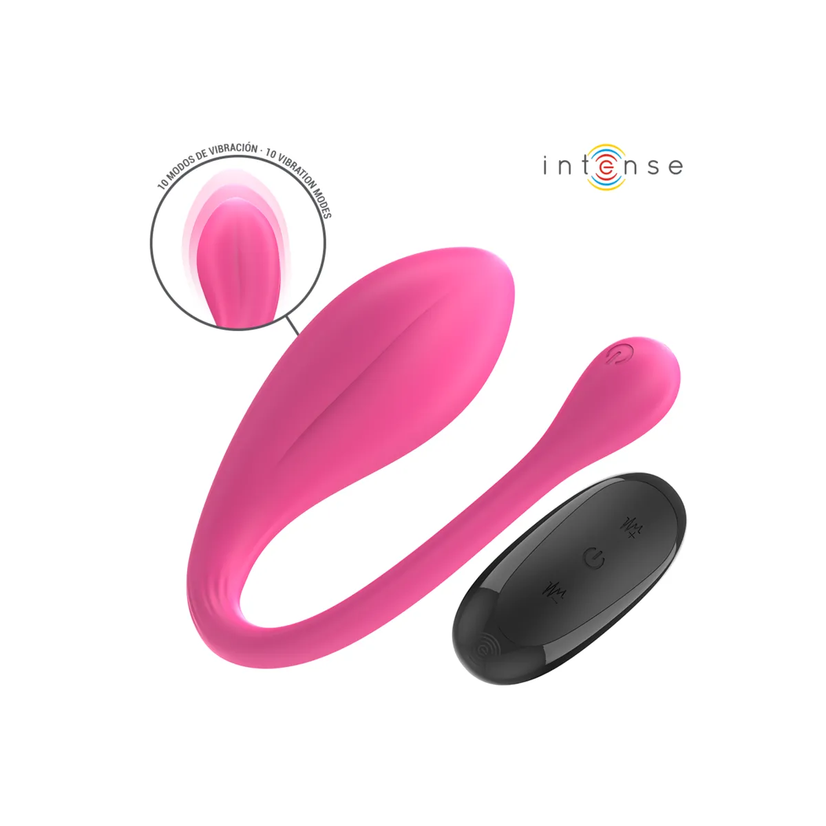 Janice U Vibrator Doppelstimulation 10 Vibrationen Rosa mit Fernbedienung von Intense Couples Toys | Fesselliebe.de