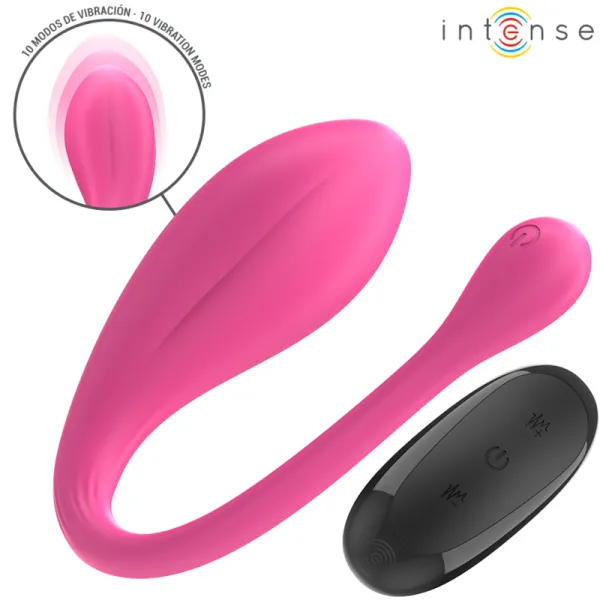 Janice U Vibrator Doppelstimulation 10 Vibrationen Rosa mit Fernbedienung von Intense Couples Toys | Fesselliebe.de