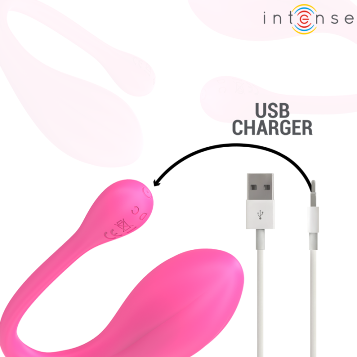 Janice U Vibrator Doppelstimulation 10 Vibrationen Rosa mit Fernbedienung von Intense Couples Toys | Fesselliebe.de