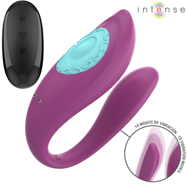 Annie U-Förmiger Vibrator und Stimulator Lila mit Fernbedienung von Intense Couples Toys | Fesselliebe.de