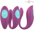 Annie U-Förmiger Vibrator und Stimulator Lila mit Fernbedienung von Intense Couples Toys