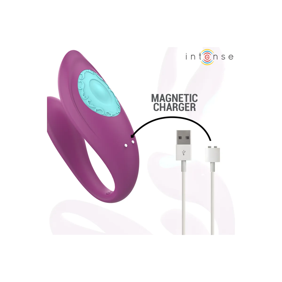 Annie U-Förmiger Vibrator und Stimulator Lila mit Fernbedienung von Intense Couples Toys | Fesselliebe.de