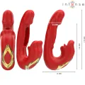Nathy Doppelvibrator mit Multifunktions-Stimulierender Mund Rot von Intense Fun