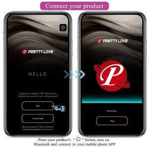 Billy Vibrationsfernbedienung Lila Kostenlose App von Pretty Love