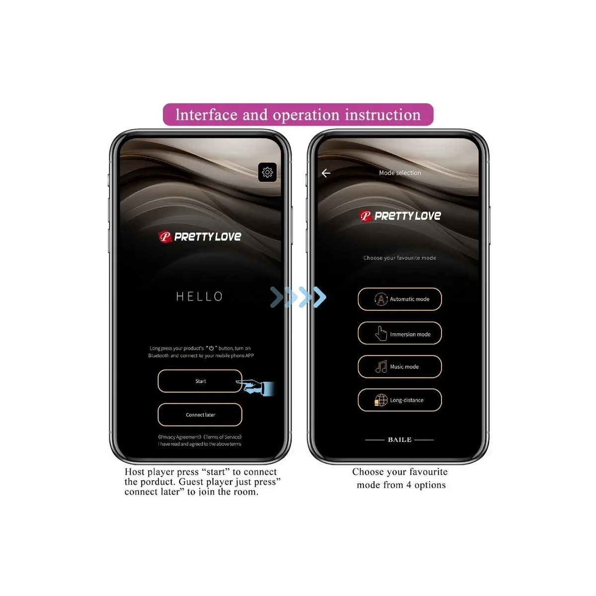 Billy Vibrationsfernbedienung Lila Kostenlose App von Pretty Love | Fesselliebe.de