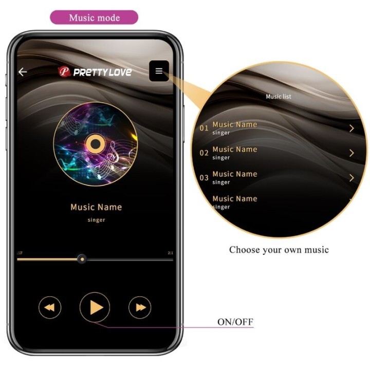 Billy Vibrationsfernbedienung Lila Kostenlose App von Pretty Love | Fesselliebe.de