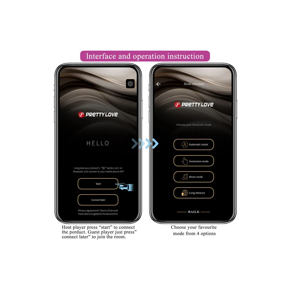 Hector Electroshock Vibrator Per App-Steuerung Lila von Pretty Love High Grade | Fesselliebe.de