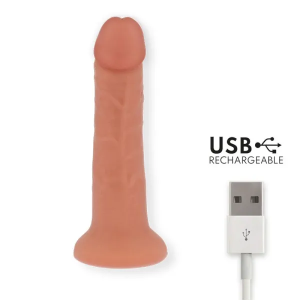 Grosser Bogotá-Vibratordildo, 9 Geschwindigkeiten, natürlich, 22 cm -O- 4,5 cm - Kostenlose App von Oninder | Fesselliebe.de