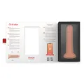 Grosser Bogotá-Vibratordildo, 9 Geschwindigkeiten, natürlich, 22 cm -O- 4,5 cm - Kostenlose App von Oninder