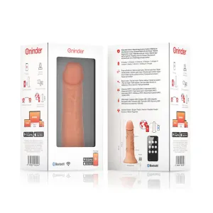 Mittlerer Bogotá-Vibratordildo mit 9 Geschwindigkeiten natürlich 20 cm -O- 4,2 cm - Kostenlose App von Oninder