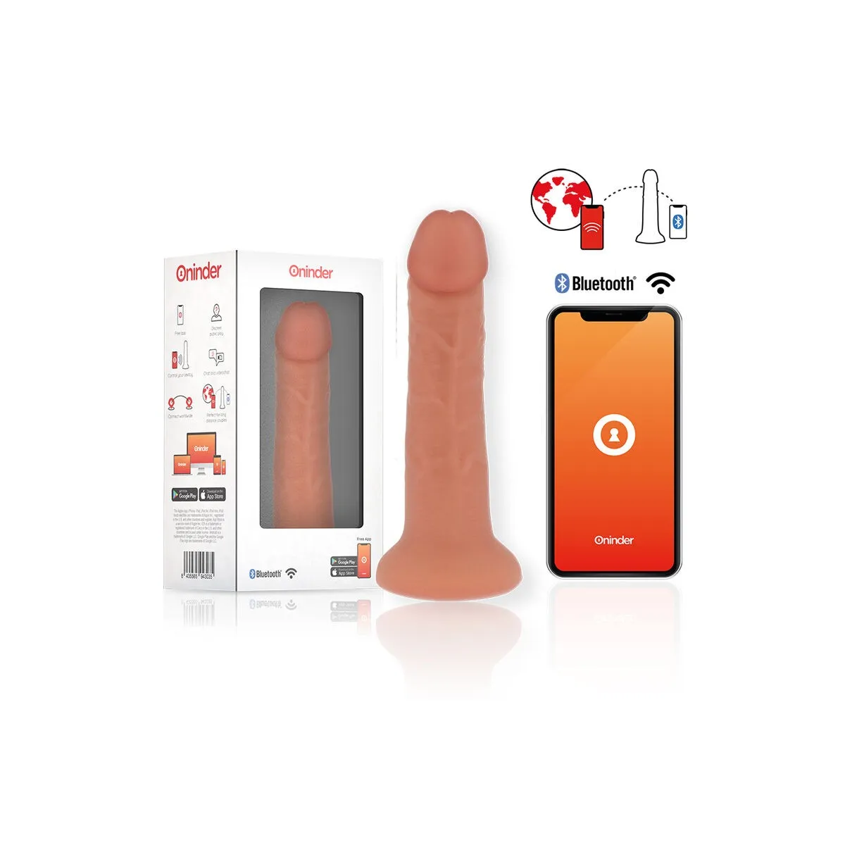 Kleiner Bogotá-Vibratordildo 9 Geschwindigkeiten natürlich 17,5 cm -O- 4 cm - Kostenlose App von Oninder | Fesselliebe.de