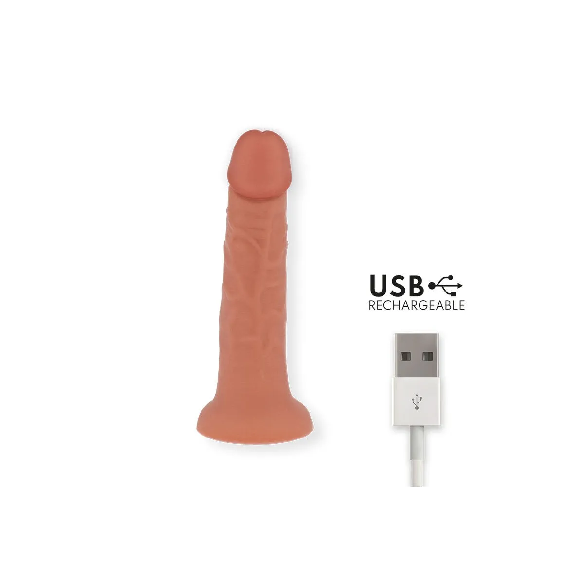 Kleiner Bogotá-Vibratordildo 9 Geschwindigkeiten natürlich 17,5 cm -O- 4 cm - Kostenlose App von Oninder | Fesselliebe.de