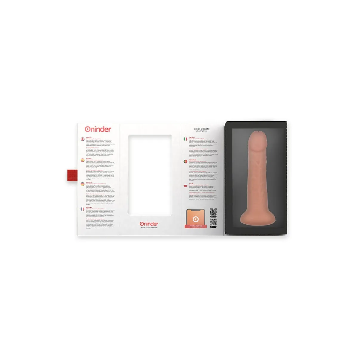Kleiner Bogotá-Vibratordildo 9 Geschwindigkeiten natürlich 17,5 cm -O- 4 cm - Kostenlose App von Oninder | Fesselliebe.de