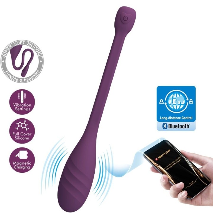 Leviathan App-Gesteuerter Vibrator Lila von Pretty Love Smart | Fesselliebe.de