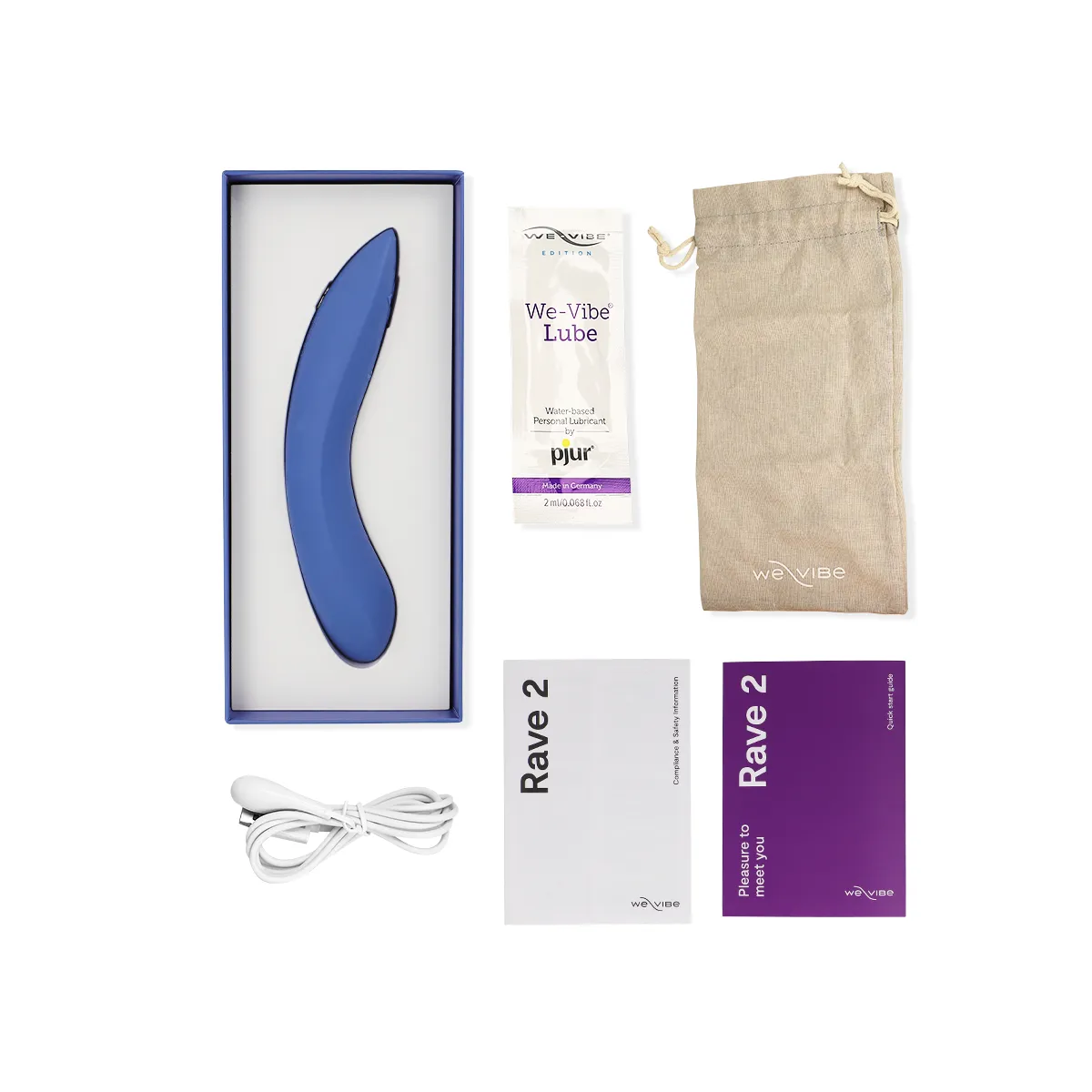 Rave 2 G-Spot Vibrator Blau von We-Vibe | Fesselliebe.de