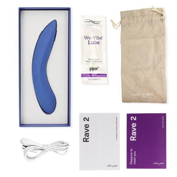 Rave 2 G-Spot Vibrator Blau von We-Vibe | Fesselliebe.de