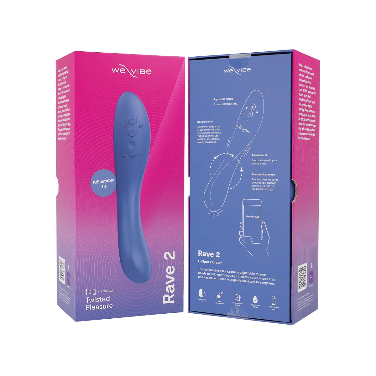 Rave 2 G-Spot Vibrator Blau von We-Vibe | Fesselliebe.de
