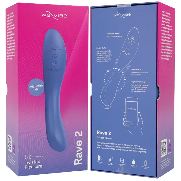Rave 2 G-Spot Vibrator Blau von We-Vibe | Fesselliebe.de