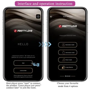 Hector Elektroschock-Vibrator Kostenlose App Violett von Pretty Love Flirtation