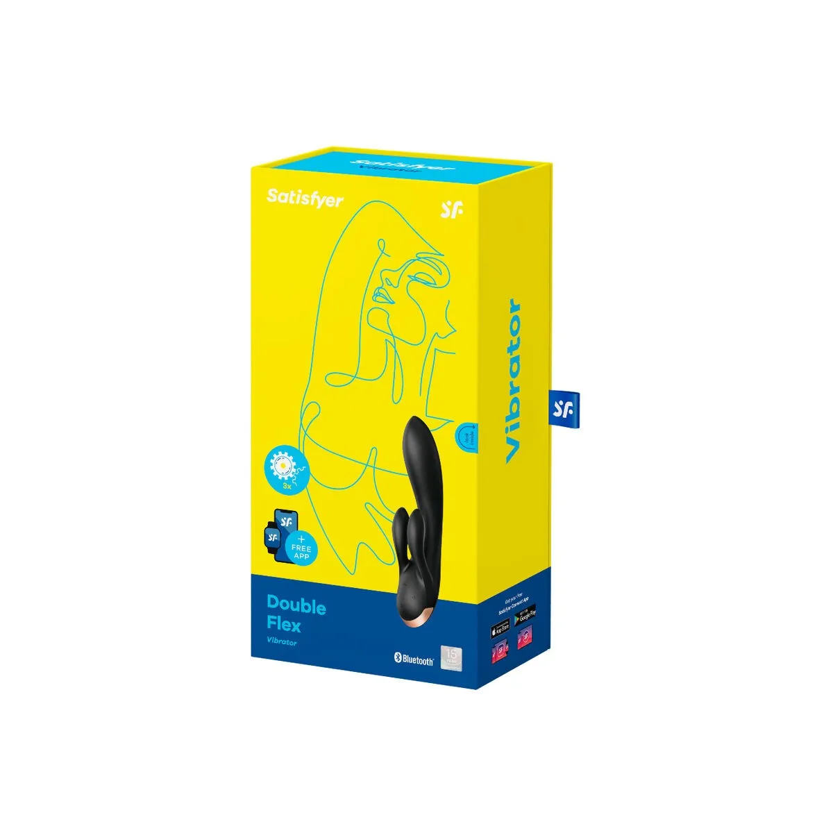 Double Flex Vibrator App Schwarz von Satisfyer Connect | Fesselliebe.de