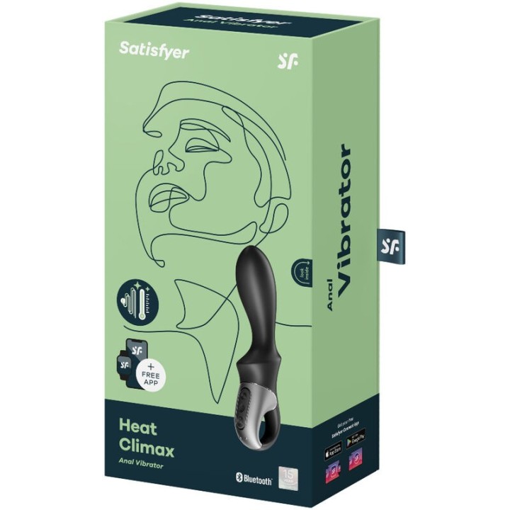 Heat Climax Anal Vibrator App Schwarz von Satisfyer Connect | Fesselliebe.de