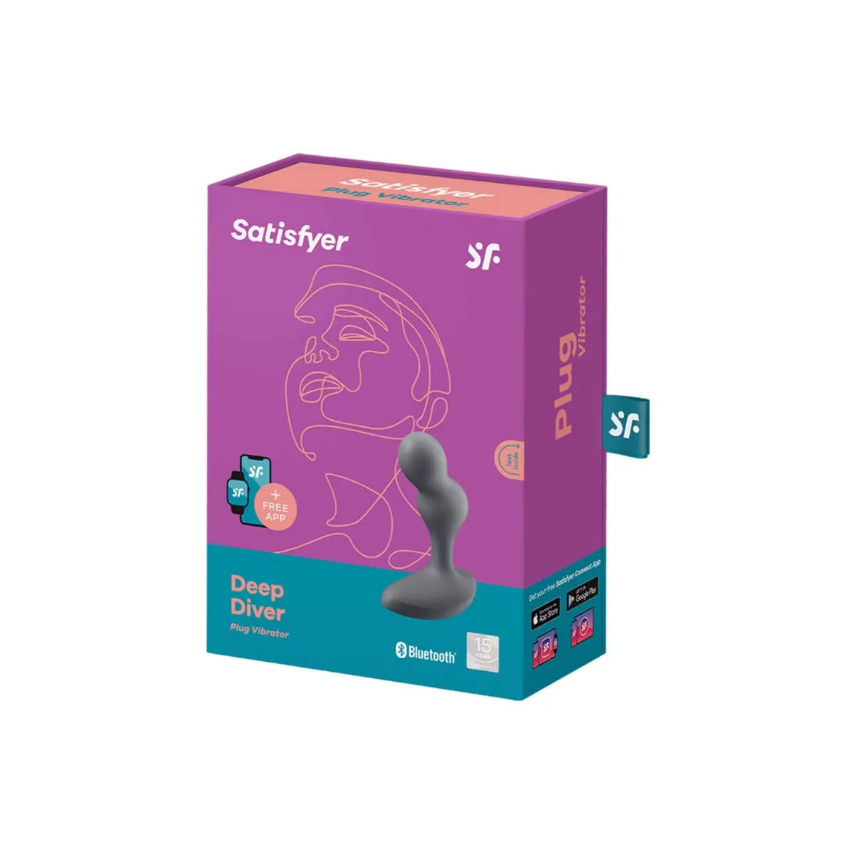 Deep Diver Vibrating Plug App Grau von Satisfyer Connect | Fesselliebe.de