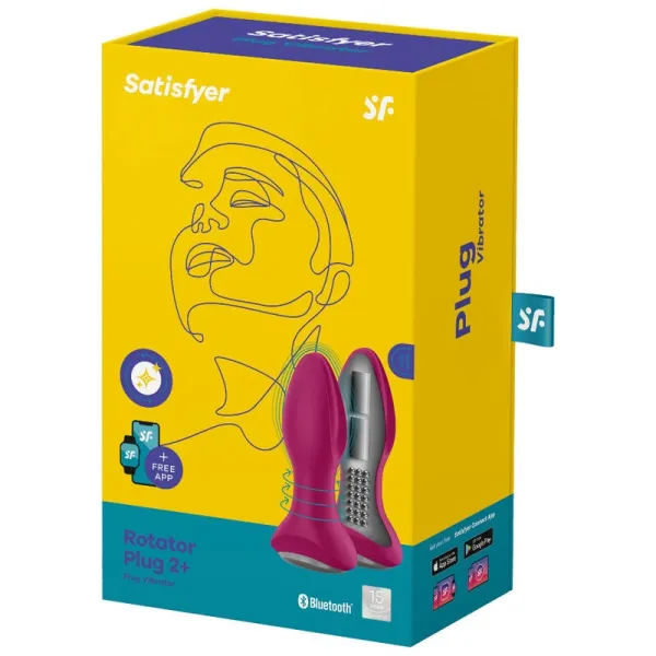Rotator Plug 2+ Vibrierende Plugapp Rot von Satisfyer Connect | Fesselliebe.de
