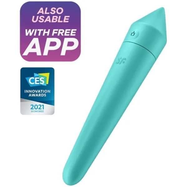 Ultra Power Bullet 8 Türkis von Satisfyer Connect | Fesselliebe.de