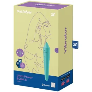 Ultra Power Bullet 8 Türkis von Satisfyer Connect