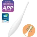 Twirling Joy Clit Tip Vibrator Weiss von Satisfyer Connect