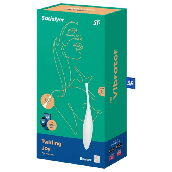 Twirling Joy Clit Tip Vibrator Weiss von Satisfyer Connect | Fesselliebe.de