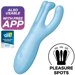 Threesome 4 Vibratorapp Blau von Satisfyer Connect | Fesselliebe.de