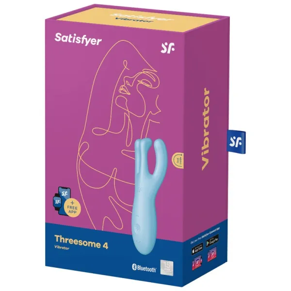 Threesome 4 Vibratorapp Blau von Satisfyer Connect | Fesselliebe.de