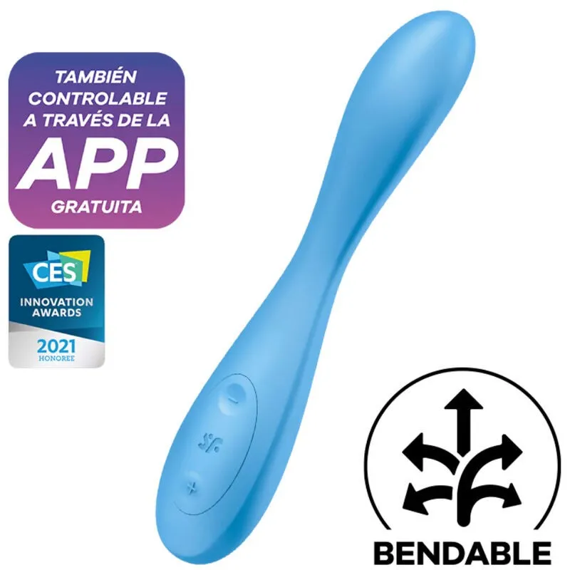 G-Spot Flex 4+ Multi Vibrator App Blau von Satisfyer Connect | Fesselliebe.de
