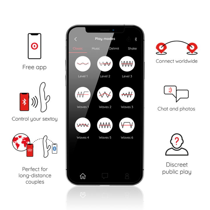 Oslo Vibration & Rotation Schwarz - Kostenlose App von Oninder | Fesselliebe.de