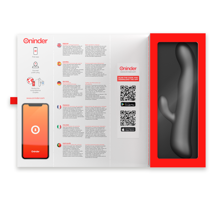 Oslo Vibration & Rotation Schwarz - Kostenlose App von Oninder | Fesselliebe.de