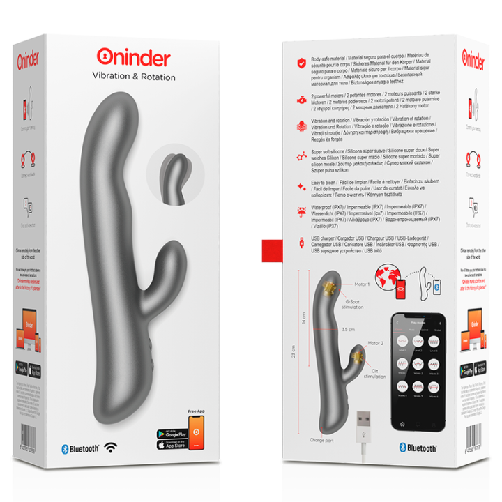 Oslo Vibration & Rotation Schwarz - Kostenlose App von Oninder | Fesselliebe.de
