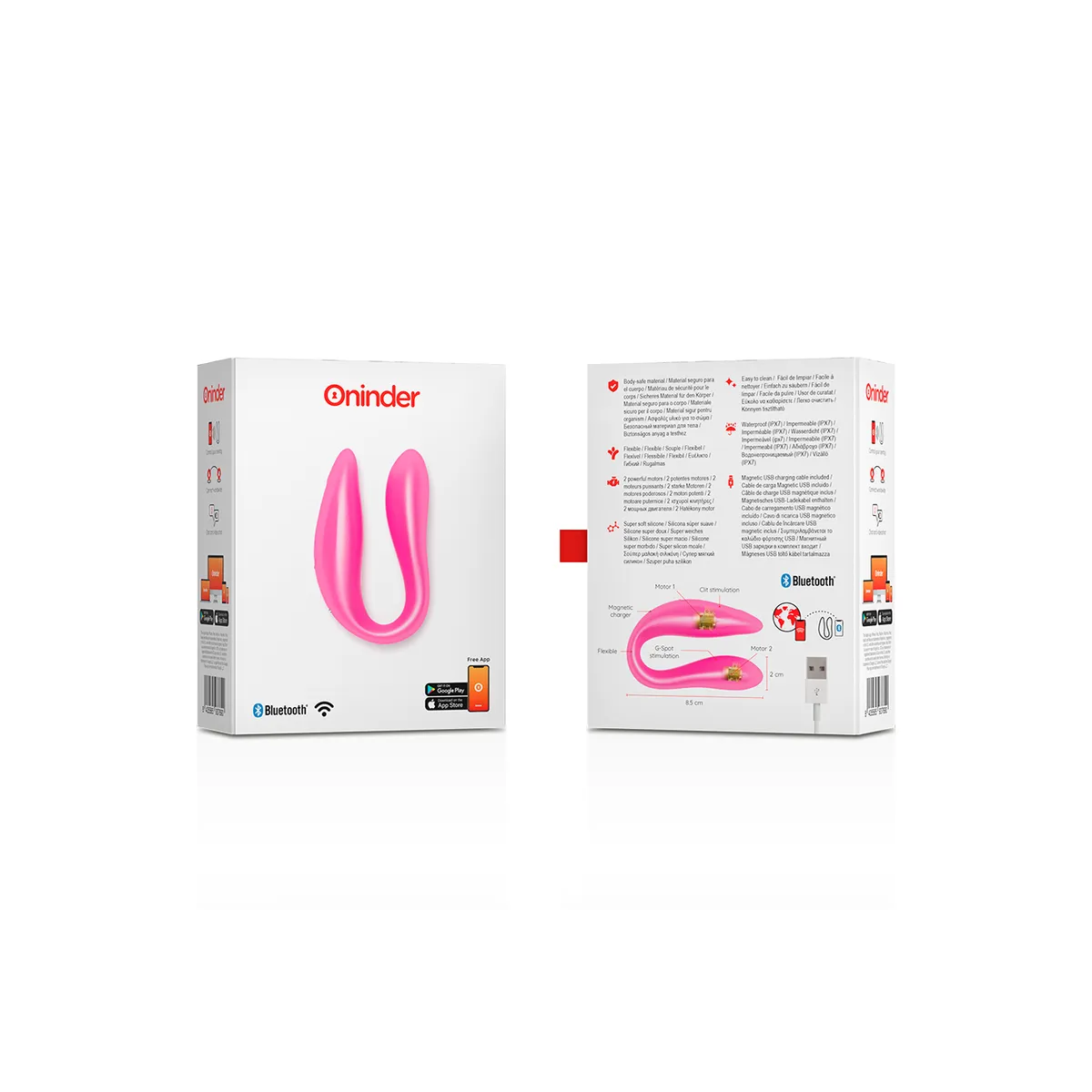 Lisboa G-Spot- und Klitoralstimulator Rosa - Kostenlose App von Oninder | Fesselliebe.de