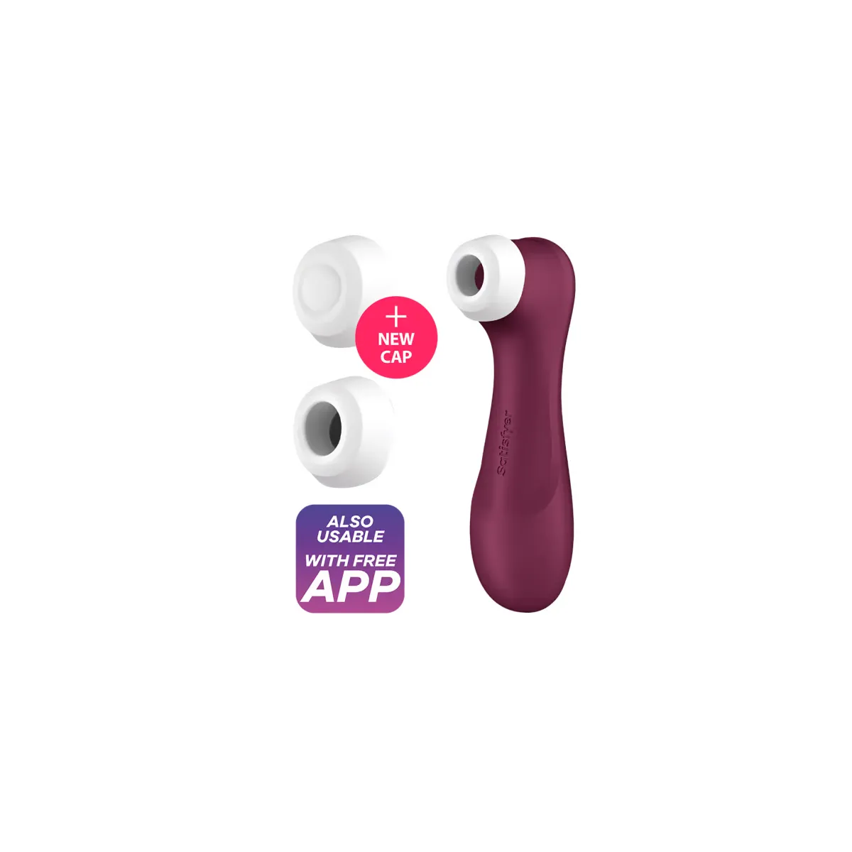 Pro 2 Generation 3 Wine Red Bluetooth & App von Satisfyer Air Pulse | Fesselliebe.de