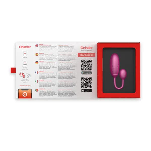 Denver Vibrationsei Rosa 7 X 2,7 cm Kostenlose App von Oninder | Fesselliebe.de