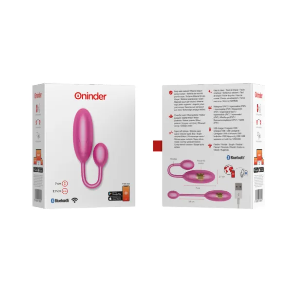 Denver Vibrationsei Rosa 7 X 2,7 cm Kostenlose App von Oninder | Fesselliebe.de
