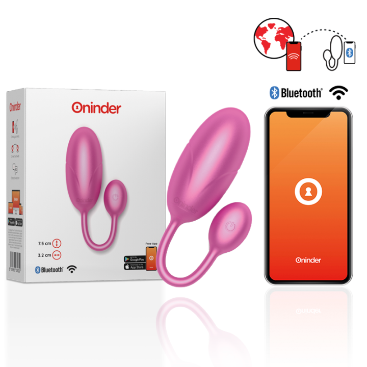 Tokyo Vibrierendes Ei Rosa 7,5 X 3,2 cm Kostenlose App von Oninder | Fesselliebe.de