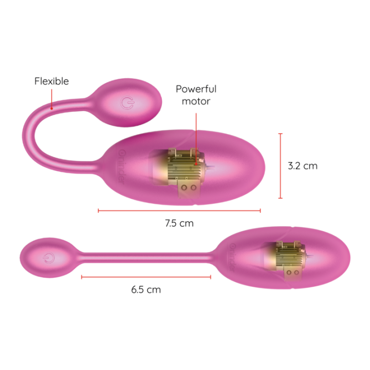 Tokyo Vibrierendes Ei Rosa 7,5 X 3,2 cm Kostenlose App von Oninder | Fesselliebe.de